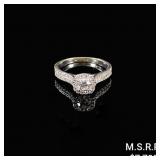 2.6 DWT 14 KT Wht Gold Diamond Ring Sz: 8.5 2.6 DWT 14 KT Wht Gold Diamond Ring Sz: 8.5