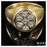 5.5 DWT 14 KT Gold Ring w/ Diamonds Sz: 10.5 5.5 DWT 14 KT Gold Ring w/ Diamonds Sz: 10.5