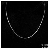 8 G 14 KT 16' White Gold Necklace 8 G 14 KT 16' White Gold Necklace