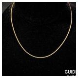 4 G 14 KT 16' Gold Necklace 4 G 14 KT 16' Gold Necklace