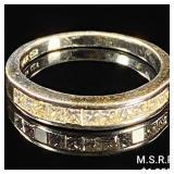 2.8 DWT 14 KT Wht Gold w/ Diamond Ring Sz: 2.8 DWT 14 KT Wht Gold w/ Diamond Ring Sz: