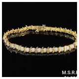 4.1 DWT 10 KT Gold Bracelet /w Diamonds 4.1 DWT 10 KT Gold Bracelet /w Diamonds