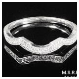 1.8 DWT 14 KT Wht Gold w/ Diamond Ring Sz: 1.8 DWT 14 KT Wht Gold w/ Diamond Ring Sz: