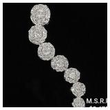 1.4 DWT 10 KT Wht Gold Pendant w/ Diamond Lining 1.4 DWT 10 KT Wht Gold Pendant w/ Diamond Lining