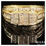 2.7 DWT 10 KT Gold w/ Diamond Ring Sz: 6.5 2.7 DWT 10 KT Gold w/ Diamond Ring Sz: 6.5