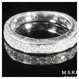 2.1 DWT 14 KT Wht Gold w/ Diamond Ring Sz: 2.1 DWT 14 KT Wht Gold w/ Diamond Ring Sz: