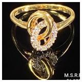 2.2 DWT 14 KT Gold w/ Diamond Ring Sz: 8 2.2 DWT 14 KT Gold w/ Diamond Ring Sz: 8