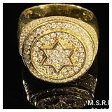 9.8 DWT 10 KT Gold w/ Diamond Ring Sz: 12 9.8 DWT 10 KT Gold w/ Diamond Ring Sz: 12
