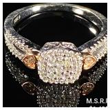 2 DWT 10 KT Wht Gold w/ Diamond Ring Sz:6.5 2 DWT 10 KT Wht Gold w/ Diamond Ring Sz:6.5