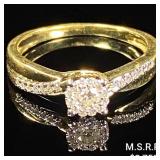 1.6 DWT 10 KT Gold w/ Diamond Ring Sz: 7 1.6 DWT 10 KT Gold w/ Diamond Ring Sz: 7
