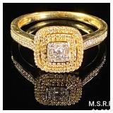 1.7 DWT 10 KT Gold w/ Diamond Ring Sz: 7 1.7 DWT 10 KT Gold w/ Diamond Ring Sz: 7