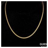 8 G 14 KT 16' Gold Necklace 8 G 14 KT 16' Gold Necklace