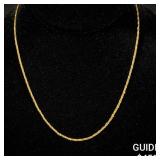 4 G 14 KT 16' Gold Necklace 4 G 14 KT 16' Gold Necklace