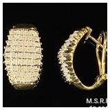5.1 DWT 10 KT Gold w/ Diamonds Earrings 5.1 DWT 10 KT Gold w/ Diamonds Earrings