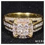 3.5 DWT 10 KT Gold w/ Diamond Ring Sz: 6 3.5 DWT 10 KT Gold w/ Diamond Ring Sz: 6