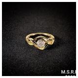 1.4 DWT 10 KT Gold w/ Diamonds Ring Sz: 7 1.4 DWT 10 KT Gold w/ Diamonds Ring Sz: 7