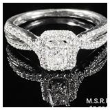 3 DWT 14 KT Wht Gold w/ Diamond Ring Sz:7.5 3 DWT 14 KT Wht Gold w/ Diamond Ring Sz:7.5