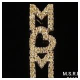 0.8 DWT 10 KT Gold 'Mom' Pendant w/ Diamond Lini 0.8 DWT 10 KT Gold 'Mom' Pendant w/ Diamond Lini