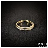 2.2 DWT 14 KT Gold w/ Diamond Ring Sz: 8 2.2 DWT 14 KT Gold w/ Diamond Ring Sz: 8