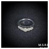 2.6 DWT 10 KT Wht Gold Diamond Ring Sz: 6 2.6 DWT 10 KT Wht Gold Diamond Ring Sz: 6