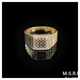 3.6 DWT 10 KT Gold Ring w/ Diamonds Sz: 9.5 3.6 DWT 10 KT Gold Ring w/ Diamonds Sz: 9.5