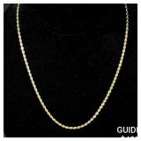4 G 14 KT 18' Gold Necklace 4 G 14 KT 18' Gold Necklace
