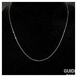 2 G 14 KT 18' White Gold Necklace 2 G 14 KT 18' White Gold Necklace