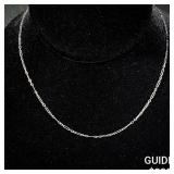 2 G 14 KT 16' White Gold Necklace 2 G 14 KT 16' White Gold Necklace