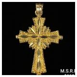 1.7 DWT 10 KT Gold Cross Pendant 1.7 DWT 10 KT Gold Cross Pendant