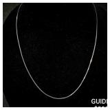 2 G 14 KT 19' White Gold Necklace 2 G 14 KT 19' White Gold Necklace