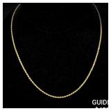 4 G 14 KT 18' Gold Necklace 4 G 14 KT 18' Gold Necklace