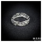 3.8 DWT Plat Diamond Ring Sz: 6.5 3.8 DWT Plat Diamond Ring Sz: 6.5