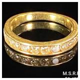 1.9 DWT 14 KT Gold w/ Diamond Ring Sz: 7 1.9 DWT 14 KT Gold w/ Diamond Ring Sz: 7