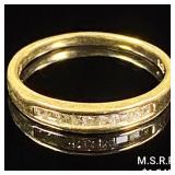 1.5 DWT 14 KT Gold w/ Diamond Ring Sz: 8 1.5 DWT 14 KT Gold w/ Diamond Ring Sz: 8