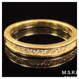 1.9 DWT 14 KT Gold w/ Diamond Ring Sz: 7 1.9 DWT 14 KT Gold w/ Diamond Ring Sz: 7