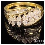 2.4 DWT 10 KT Gold w/ Diamond Ring Sz: 6.5 2.4 DWT 10 KT Gold w/ Diamond Ring Sz: 6.5