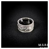 5.7 DWT 14 KT Wht Gold w/ Diamond Ring Sz: 5.7 DWT 14 KT Wht Gold w/ Diamond Ring Sz: