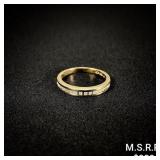 1.6 DWT 10 KT Gold w/ Diamond Ring Sz: 6.5 1.6 DWT 10 KT Gold w/ Diamond Ring Sz: 6.5