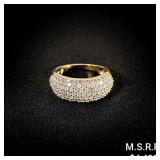 2.6 DWT 10 KT Gold w/ Diamond Ring Sz: 6.5 2.6 DWT 10 KT Gold w/ Diamond Ring Sz: 6.5