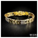 33.7 DWT 14 KT Gold w/ Diamond Bracelet 33.7 DWT 14 KT Gold w/ Diamond Bracelet
