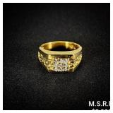 4.9 DWT 14 KT Gold w/ Diamonds Ring Sz: 7.5 4.9 DWT 14 KT Gold w/ Diamonds Ring Sz: 7.5