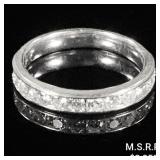1.3 DWT 10 KT Wht Gold Ring /w Diamond Sz: 1.3 DWT 10 KT Wht Gold Ring /w Diamond Sz: