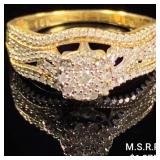 1.8 DWT 10 KT Gold w/ Diamond Ring Sz: 7 1.8 DWT 10 KT Gold w/ Diamond Ring Sz: 7