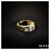 2.9 DWT 14 KT Gold w/ Diamond Ring Sz: 7.5 2.9 DWT 14 KT Gold w/ Diamond Ring Sz: 7.5