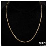 4 G 14 KT 17' Gold Necklace 4 G 14 KT 17' Gold Necklace