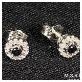 0.7 DWT 10 KT Wht Gold w/ Diamonds & Gems 0.7 DWT 10 KT Wht Gold w/ Diamonds & Gems
