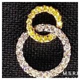 0.8 DWT 14 KT Gold Circle Pendant w/ Diamond 0.8 DWT 14 KT Gold Circle Pendant w/ Diamond