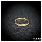0.7 DWT 10 KT Gold Ring w/ Diamond Sz: 7.5 0.7 DWT 10 KT Gold Ring w/ Diamond Sz: 7.5