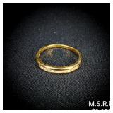 1.5 DWT 14 KT Gold Ring w/ Diamond Sz: 9 1.5 DWT 14 KT Gold Ring w/ Diamond Sz: 9