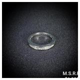 1.8 DWT 14 KT Wht Gold Ring w/ Diamond Sz: 1.8 DWT 14 KT Wht Gold Ring w/ Diamond Sz: